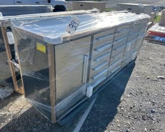 STAINLESS 10 18 DRAWER WORK BENCH
