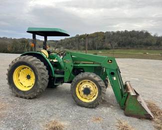 JOHN DEERE 5300 4X4 TRACTOR AND LOADER