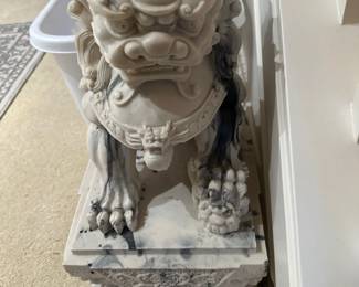 Chinese dragon marble statue