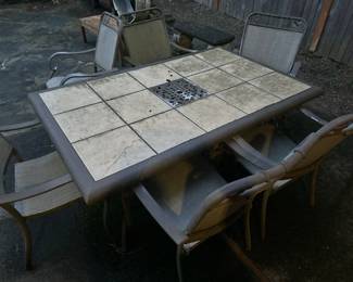 Patio table set