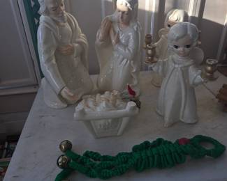 Large ceramic nativity