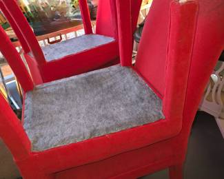 4 red chairs
$75 EACH