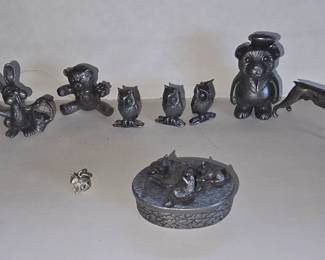 tiny pewter figures