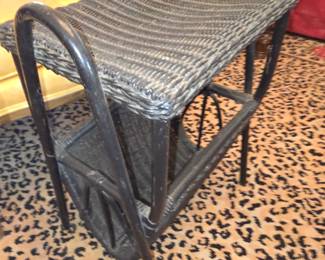 Antique wicker magazine rack
$99