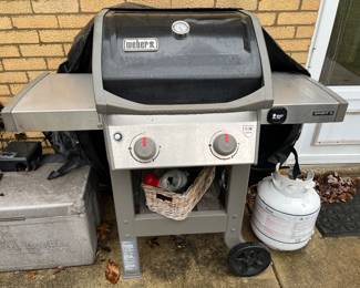 Weber Spirit II gas grill with cover