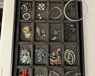 Costume and sterling silver jewelry.....