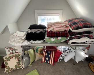 Bed linens, blankets and pillows