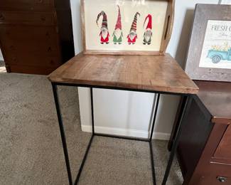 Wood/metal occasional table