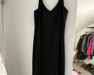 Gorgeous "little black dress" with beaded fringe trim!