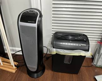 Portable heater and paper shredder
