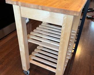 Butcher block kitchen island