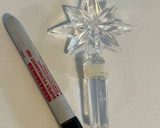 Waterford crystal star wine stopper
