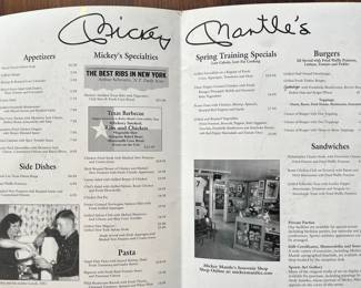 Mickey's menu