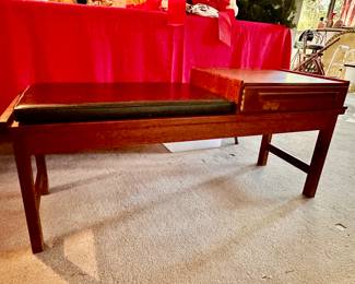 MCM Window Bench with Drawer by Silkeborg