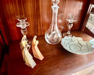 MCM Nativity Figures
Crystal candle sticks and Carafe 