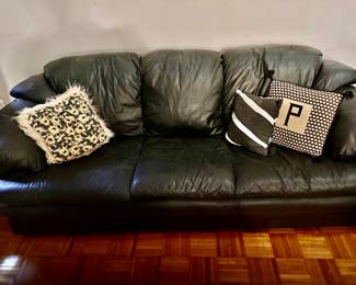 Matching Leather Sofa