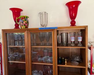 HUTCH NOT FOR SALE!!!  DECOR ITEMS ONLY!!