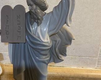 Lladro Retired Moses Ten Commandments