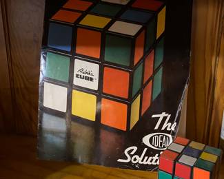 Vintage Ideal the Rubiks Cube with Original Directions
