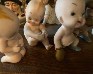 Vintage Lefton Bisque Kewpie Babies