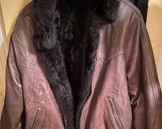 Leather Fur Men Jacket