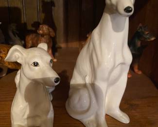 Vintage White Greyhounds Edsin Japan