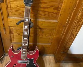 Vintage Sears Roebuck 1968-1973 RED Electric Guitar