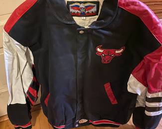 Chicago Bulls Leather Varsity Jacket