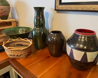 Excellent selection of pottery sale-wide, including many pieces by Grand Rapids potter Scott Berman.