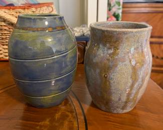 Excellent selection of pottery throughout the house.