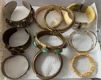 Nice selection of vintage bracelets, some vintage and/or gold-filled.