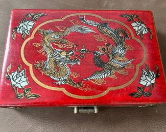 Box that houses antique abacus.