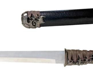 Bud K Short Fantasy Sword with Cyber Skull 