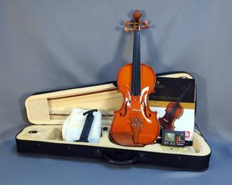 Cecilio Violin, Model CVN-200, Includes 2 Bows, Tuner, Hard Case And More