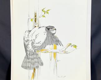 Peter Parnall "The Goshawk," The Greenwich Workshop Print, Signed And Numbered 1351/1500, 17.5" x 22"