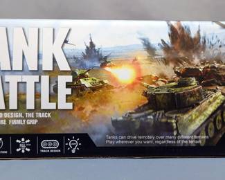 Stutz Bearcat 1913 Battery Operated Transistor Radio, In Original Box, Missing Battery Cover And Radio Controlled Tank Battle With Controller, In Original Box