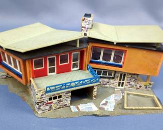 Architectural Record Magazines, Qty 4 And Frank Lloyd Wright Style Model House