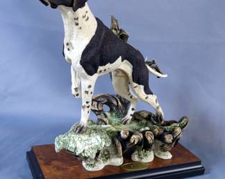 Giuseppe Armani Limited Edition "Pointer" Sculpture, Numbered 4/975, Model 554/S Pointer, 13" x 12.5" x 7", Includes COA, With Original Box