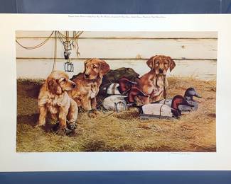 Phillip Crowe "The Bandits" Signed "Thompson Crowe" Numbered 142/2000, 28" x 18.5",Gray Stone Press Print