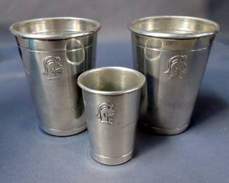 Alvin Sterling Plated Candlestick Holder, Crown Sterling Salt And Pepper Shakers, Silver Plated And Glass Coasters And More, Contents Of Flat