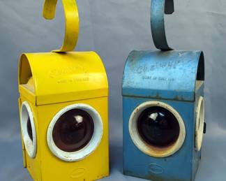 Chalwyn Railroad Lanterns, 15" Tall, Qty 2