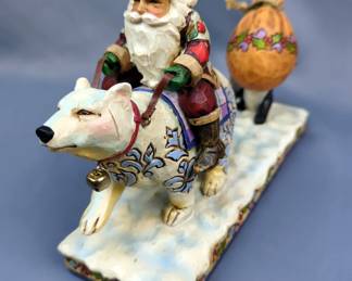 Jim Shore Heartwood Creek "Delivering Winter Wishes", #4005320 And "Christmas Traveler", #4005448, Both With Original Boxes