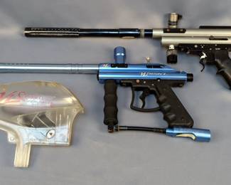 View Loader Triton II Paint Ball Gun Incomplete, Quantum Viewloader And Unbranded Paint Ball Gun