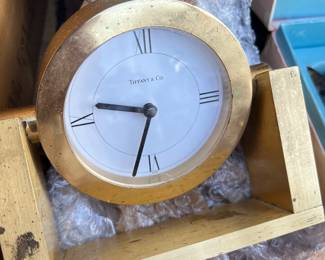 Tiffany mantle clock.