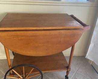 Drop Leaf Tea Cart