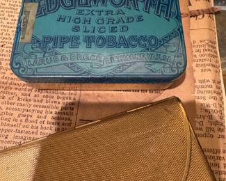 Vintage Edgeworth Extra High Grade Sliced Pipe Tobacco Metal Tin