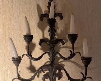 Metal Wall Candle Holder