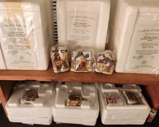 Small Hummel village ornaments 