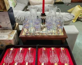 Crystal Glasses, Christmas glasses 
