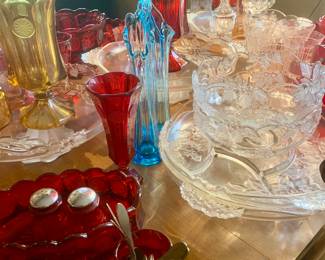 Huge Selection Of Fostoria, Pink, Green (some uranium)